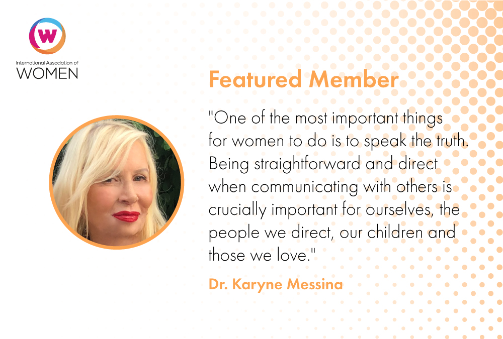 Featured Member: Dr. Karyne Messina on Misogyny and Helping Others Finding Their Voice