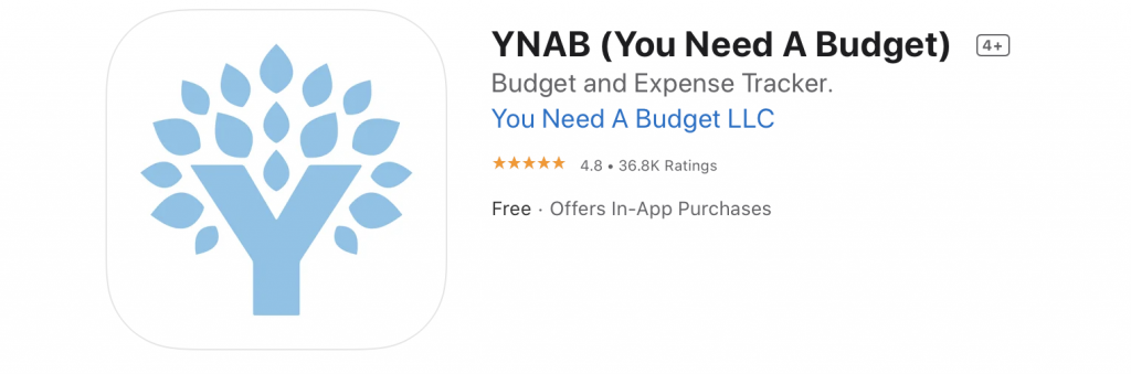 YNAB app
